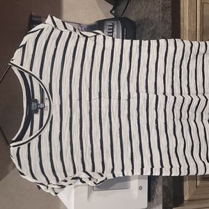 Black and white striped shirt